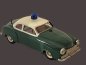Preview: Schuco Electro-Alarm-Car 1960 Blechmodell mit Batterieantrieb in Originalkarton und Anleitung (2722)